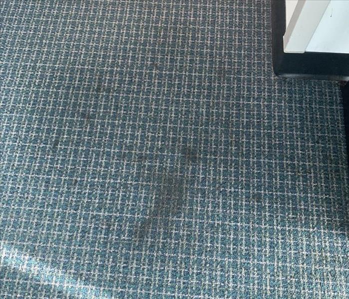 Coffee stains on office carpet